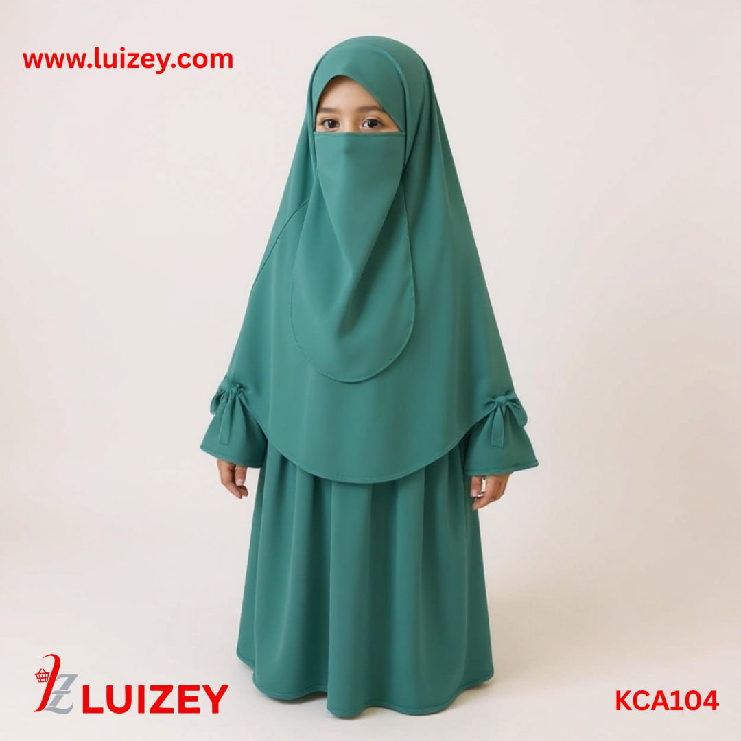 Kids Cherry Borqa with Nikab KCA104