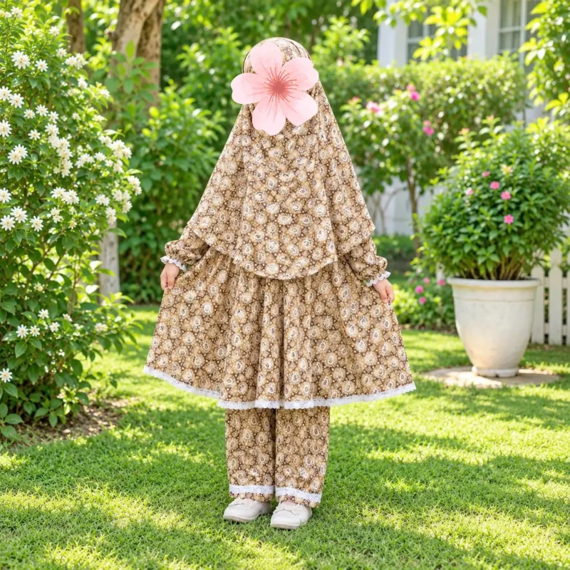 Lilen Fabric Khimar Set LF136