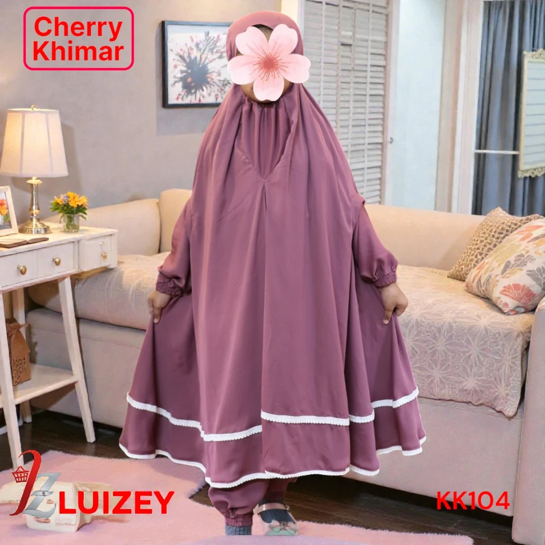 Kids Cherry Khimar Set KK104