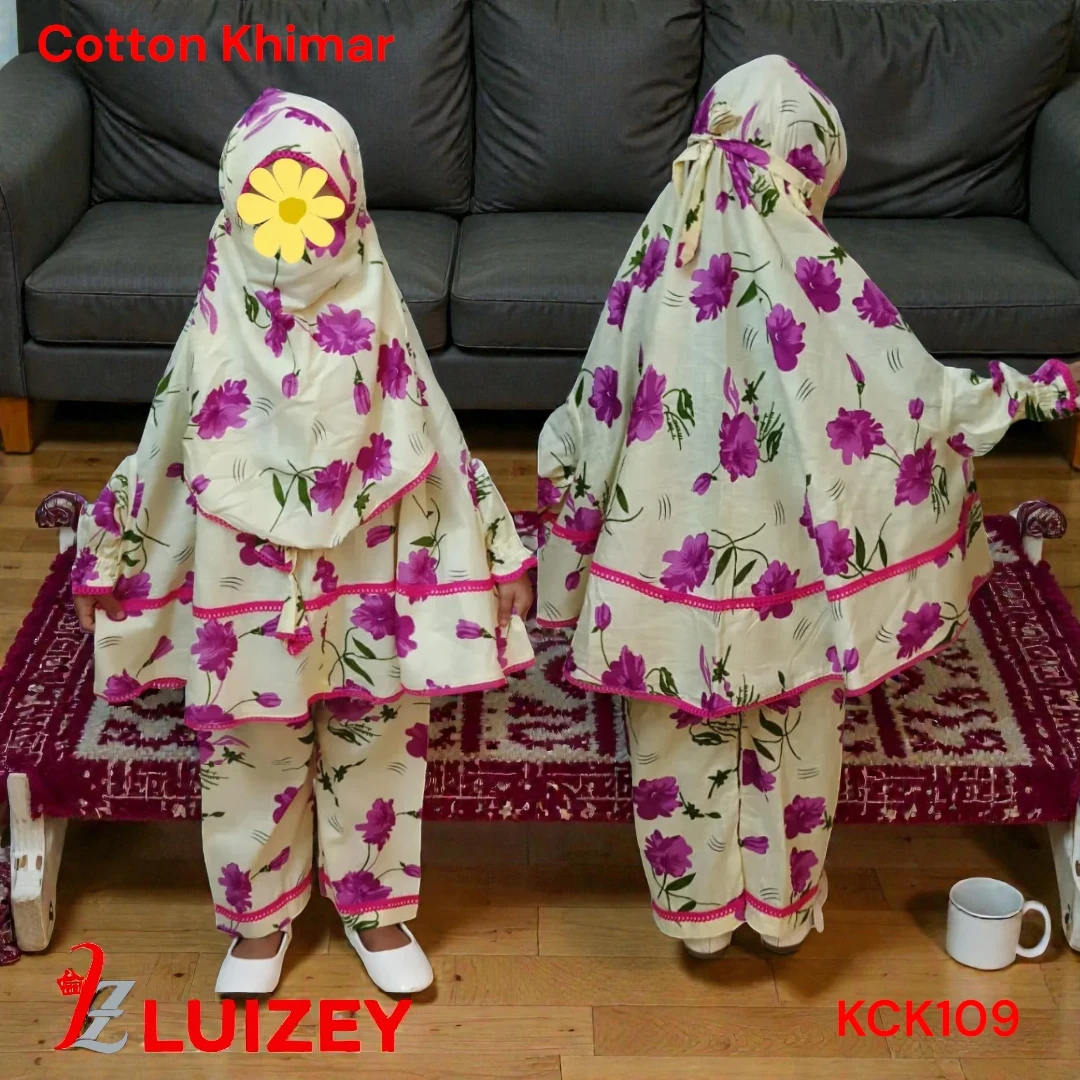Cotton Master Kids Khimar set for(age-1 or age-2)