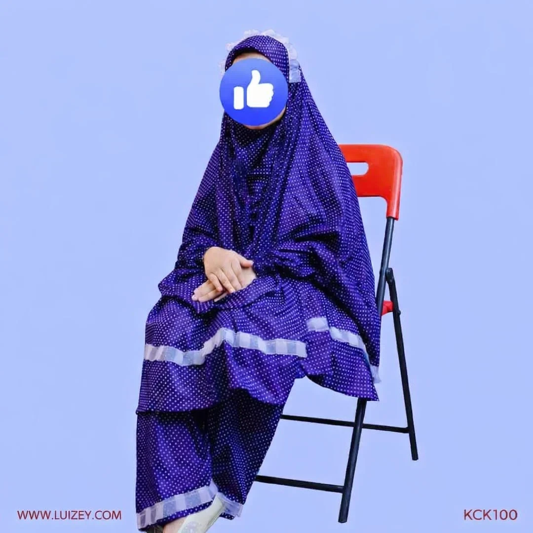 Kids Cotton Khimar Set Age 1 to 12 Customised KCK100