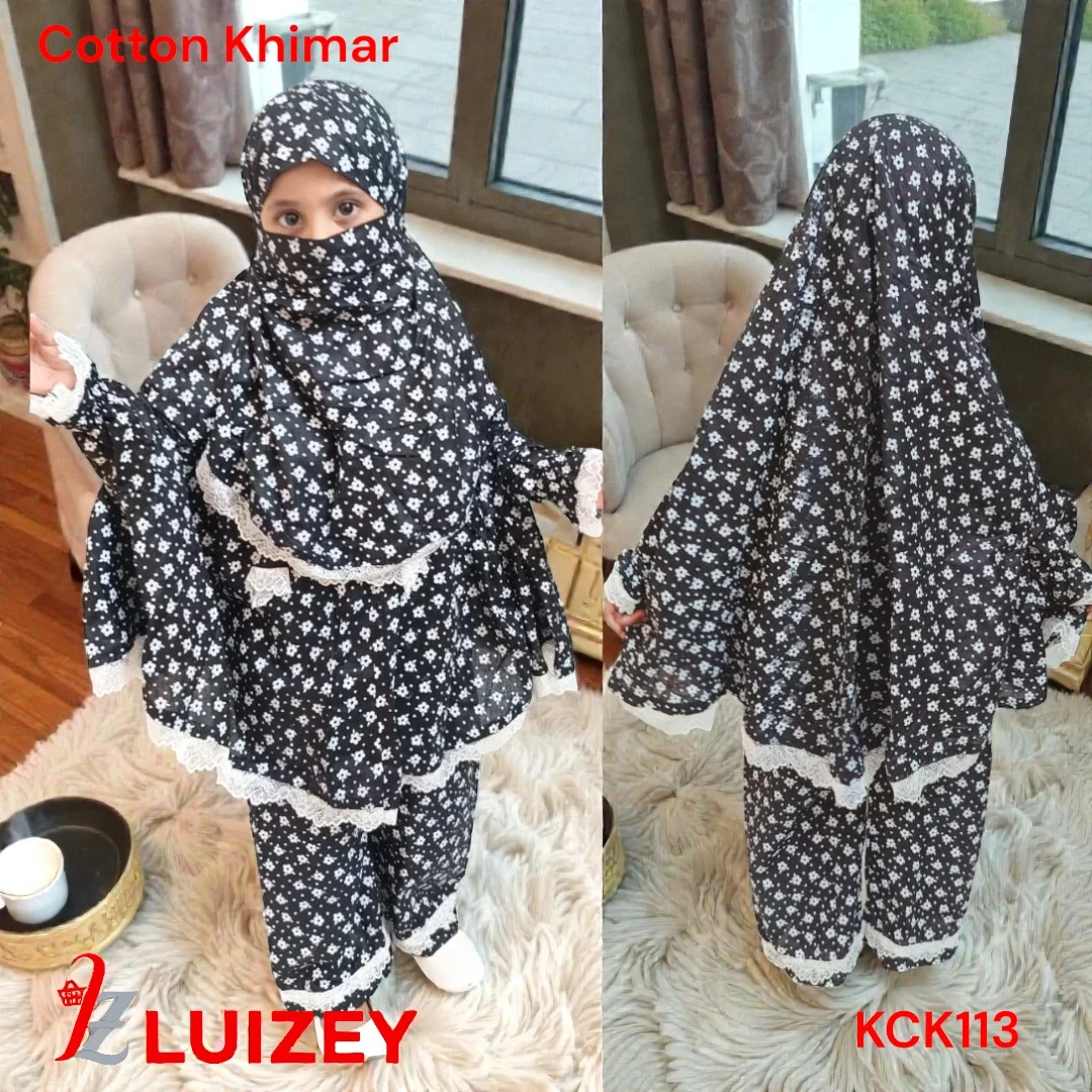 Cotton Master Kids Khimar set for(age- 9 or age-10)