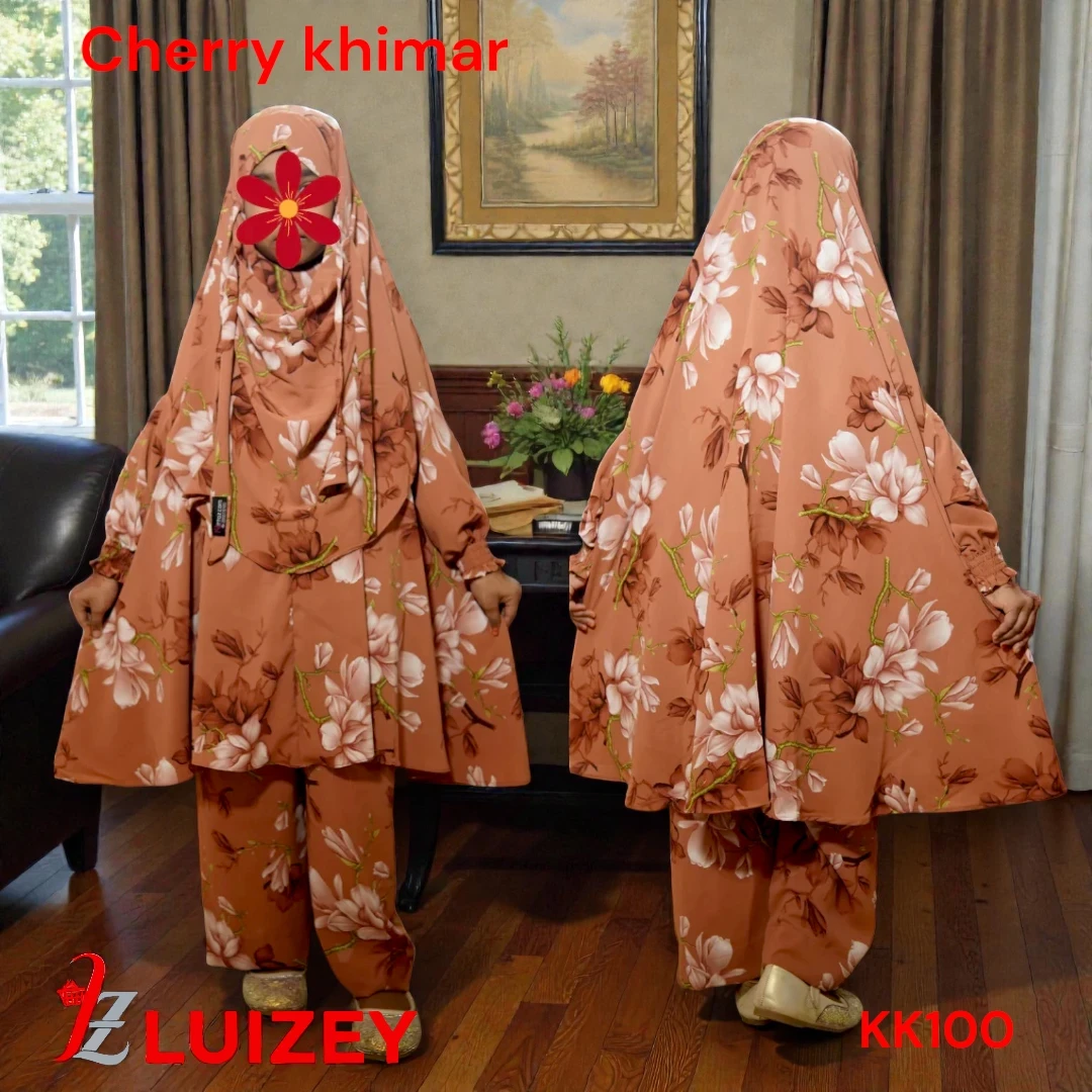 Kids Cherry Khimar Set KK100