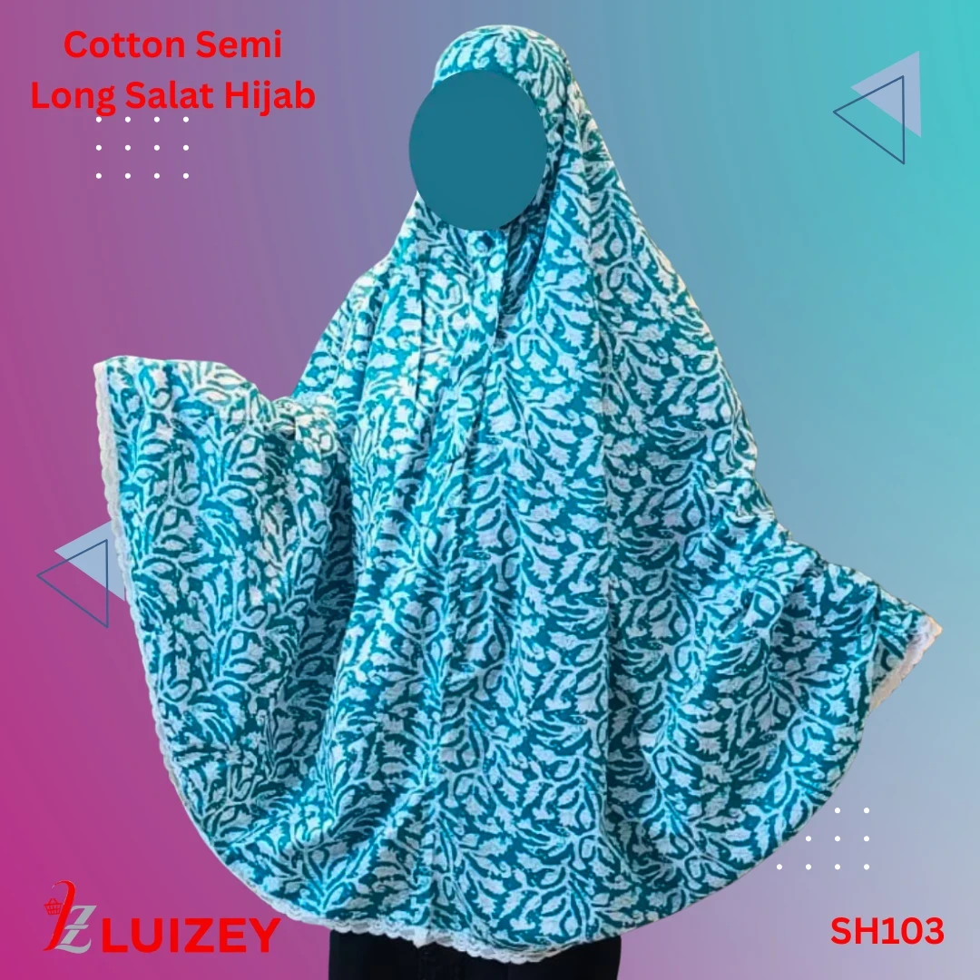 Cotton Semi Long Salat Hijab SH103