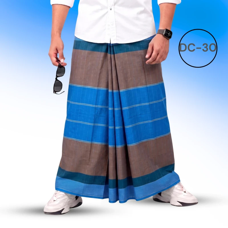 Soft Cotton Plain Check Lungi DC-30
