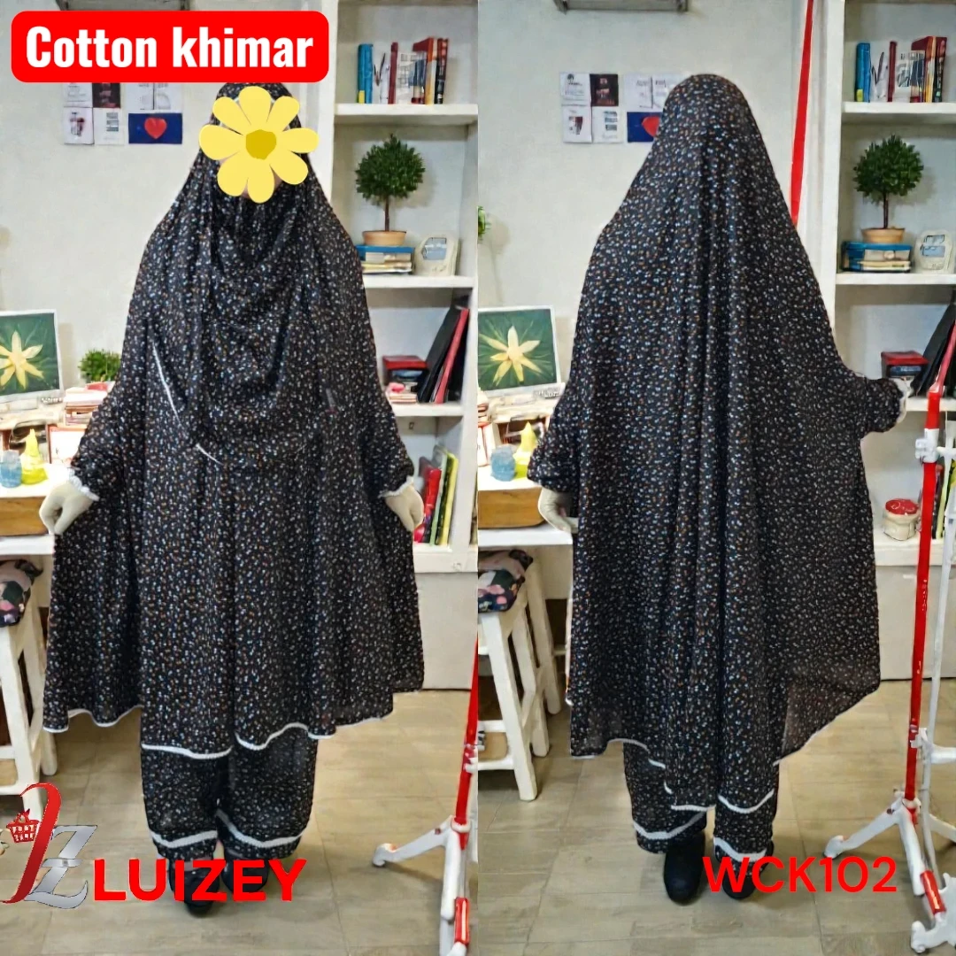 Woman Cotton Khimar Set WCK102