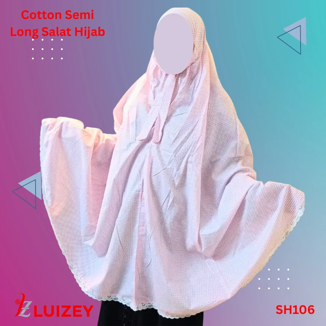 Cotton Semi Long Salat Hijab SH106