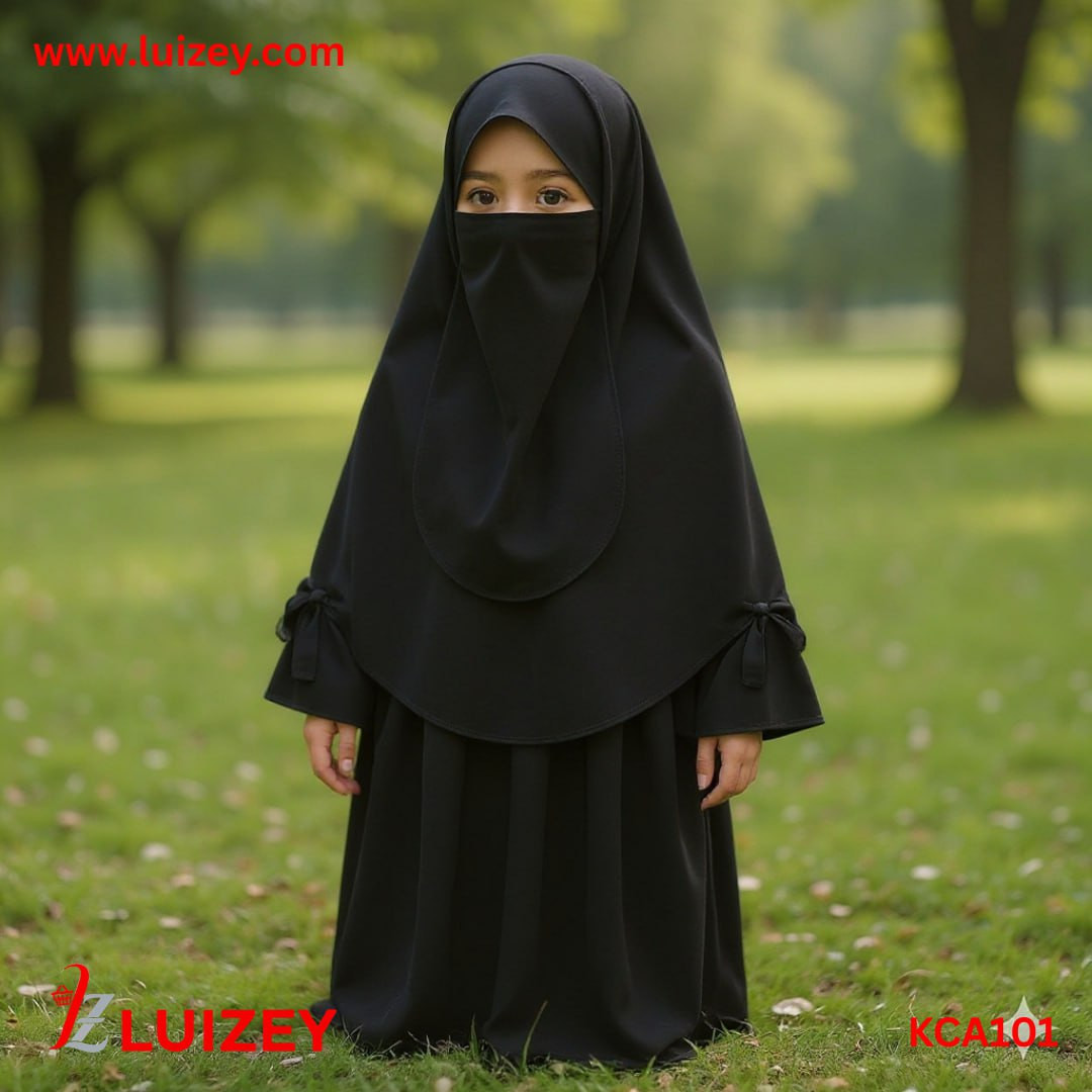 Kids Cherry Borqa with Nikab KCA101