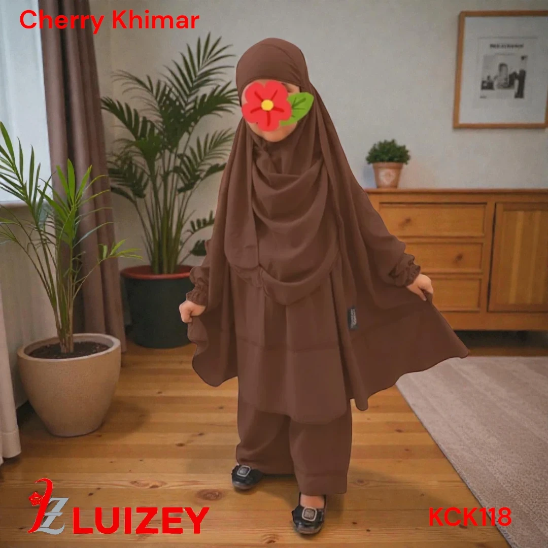 Kids Cherry Khimar Set KCK118