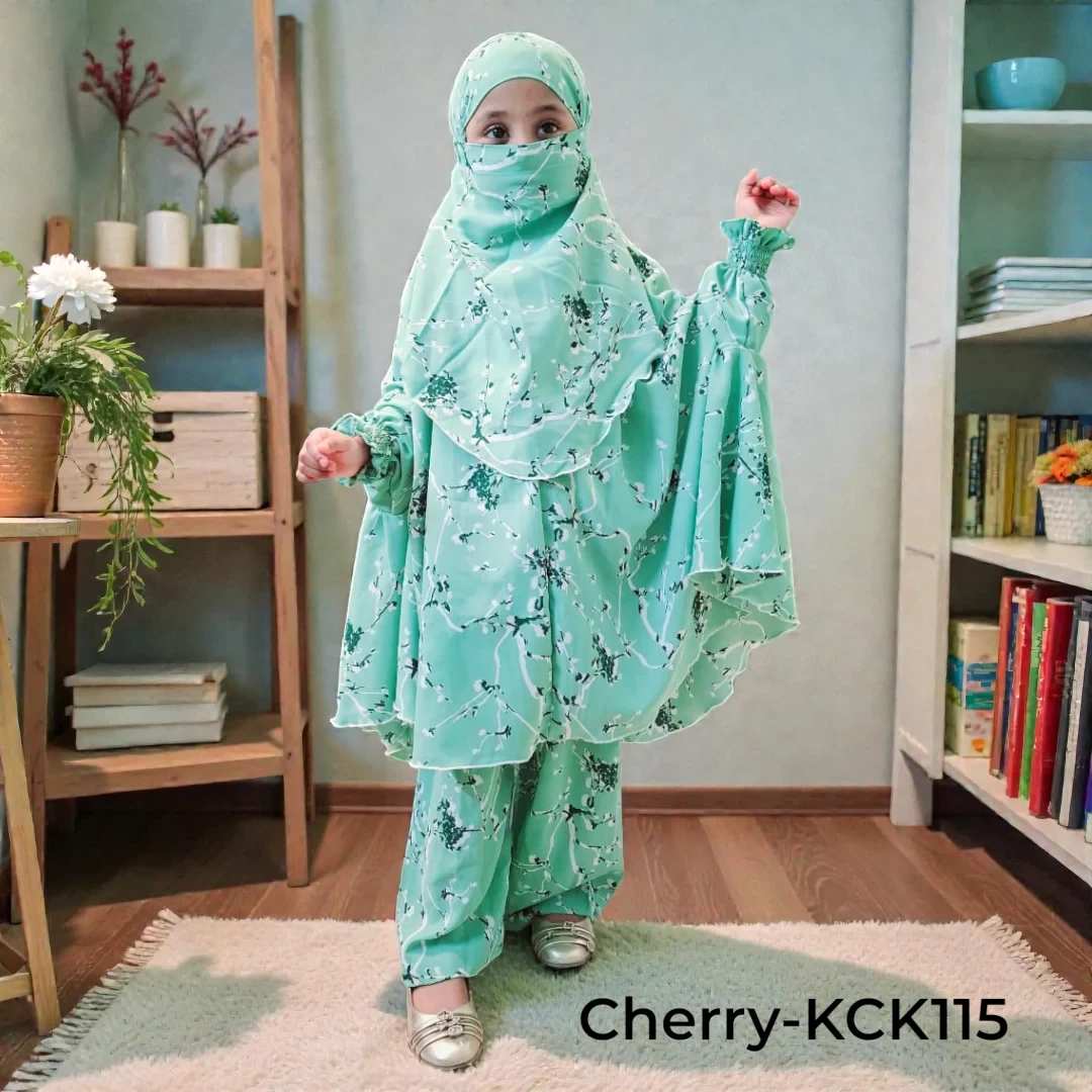 Master Kids Cherry Khimar Set For Age 7 Or 8