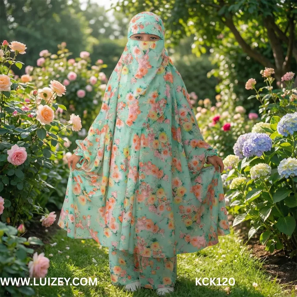 Master Kids Cherry Khimar Set For Age 11 or 12