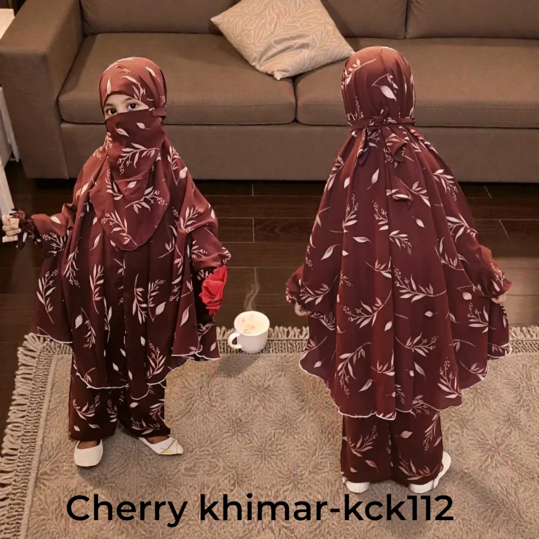 Master Kids Cherry Khimar Set For Age 1 or 2
