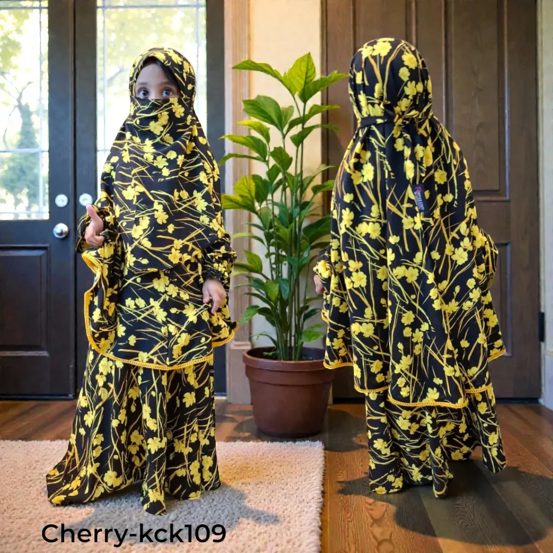 Master Kids Cherry Khimar Set For Age 5 Or 6
