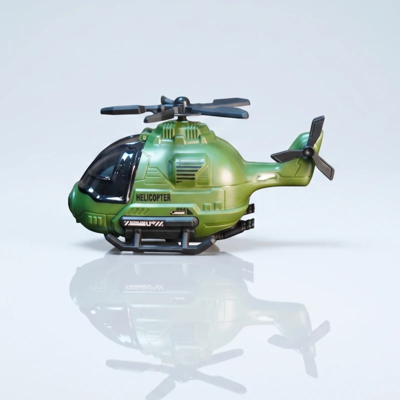 Kids Toy Helicopter - Olive Green